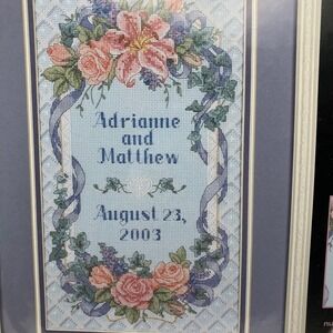 Dimensions Counted Cross Stitch Kit 35067 Floral Wedding Trellis Record 8x14 New